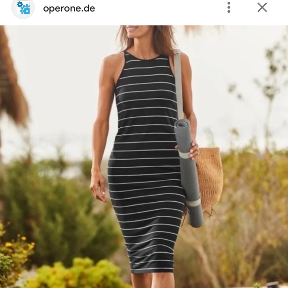 Athleta striped‎ midi. Worn about 3x
